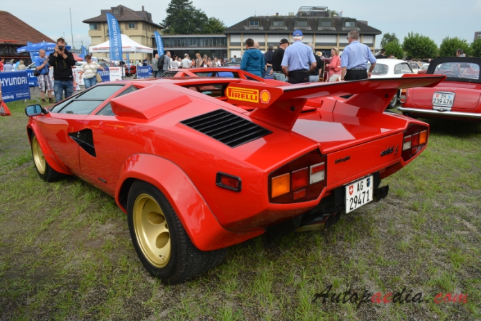 Lamborghini Countach 1973-1990 (1978-1985 LP 400 S, LP 500 S),  left rear view