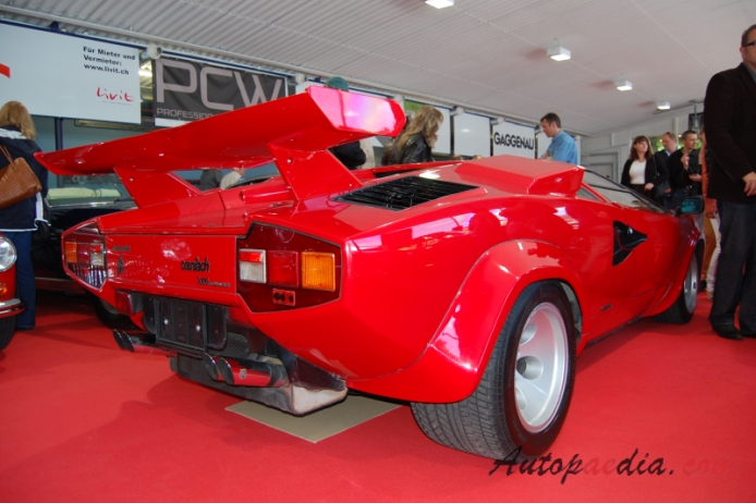 Lamborghini Countach 1973-1990 (1986 LP 5000 S Quattrovalvole), prawy tył