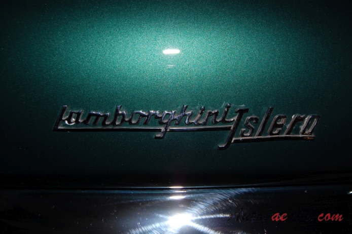 Lamborghini Islero 1968-1969, emblemat tył 