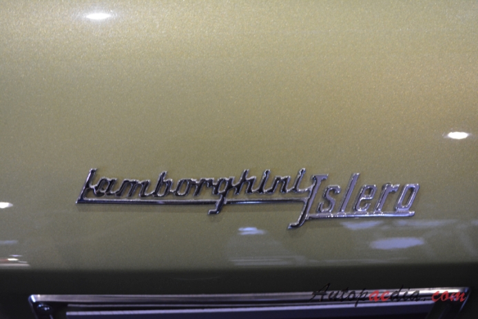Lamborghini Islero 1968-1969 (1969), emblemat tył 
