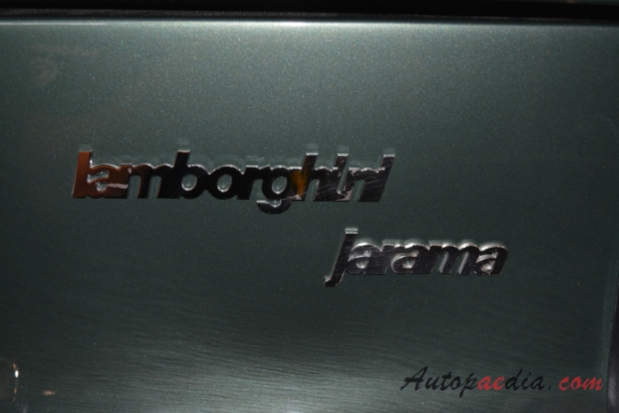 Lamborghini Jarama 1970-1976 (1971), rear emblem  