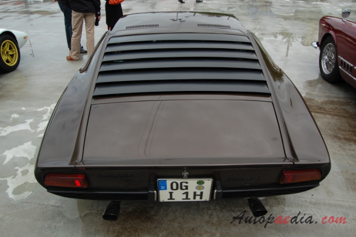 Lamborghini Miura 1966-1974 (1969-1971 S), rear view