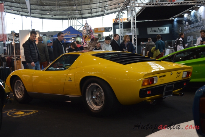 Lamborghini Miura 1966-1974 (1972 SV),  left rear view