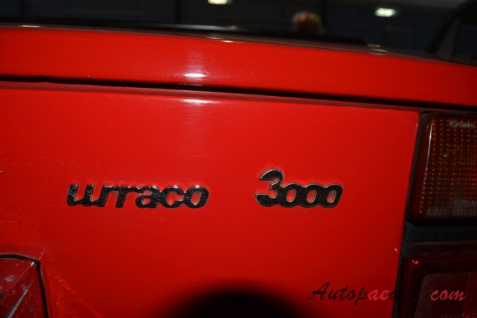Lamborghini Urraco 1972-1979 (1975 P300), rear emblem  
