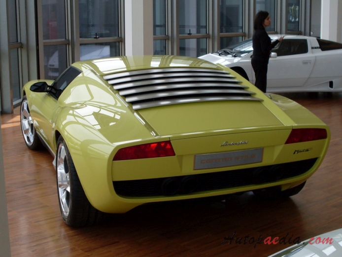 Lamborghini prototype 2006 (Lamborghini Miura Concept Coupé 2d), rear view