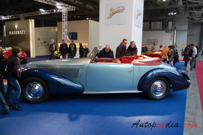 Lancia Astura 1931-1939 (1938 4. series Pininfarina cabriolet 2d), lewy bok