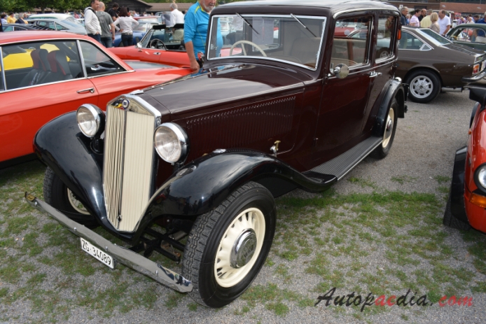 Lancia Augusta 1933-1936 (1934-1936 berlina 4d), lewy przód