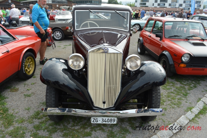 Lancia Augusta 1933-1936 (1934-1936 berlina 4d), front view
