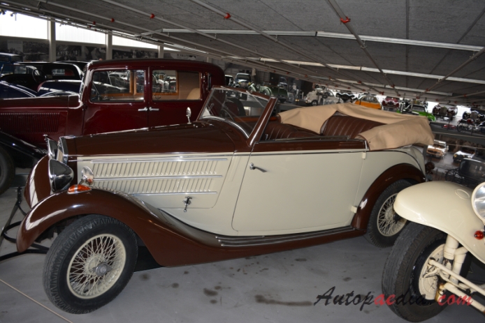 Lancia Augusta 1933-1936 (1936 cabriolet 2d), lewy bok