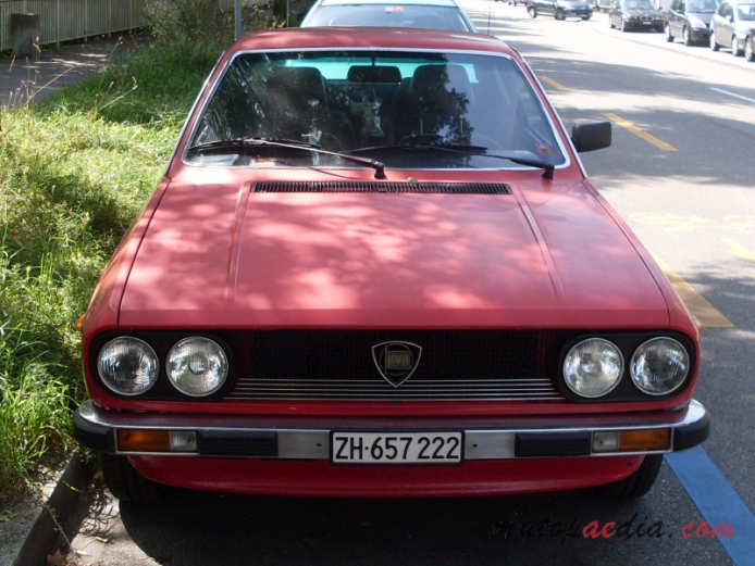 Lancia Beta 1972-1984 (1976-1981 Coupé 2000), front view