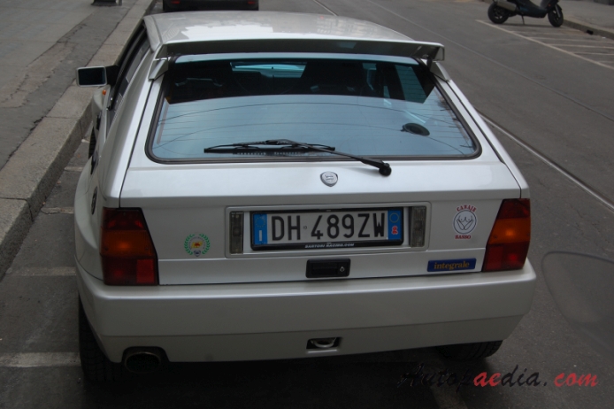 Lancia Delta 1st generation 1979-1994 (1991-1994 HF Integrale 16v), rear view