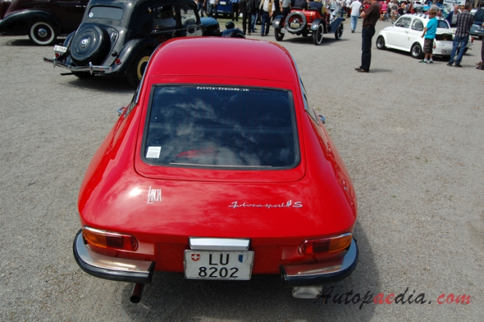 Lancia Fulvia 1963-1976 (1972 Sport 1.3S Zagato copü), rear view