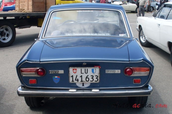 Lancia Fulvia 1963-1976 (1974-1976 Fulvia 3 Coupé), tył