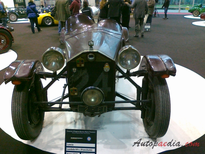 Lancia Lambda 1922-1931 (1927 7. series Franchetti roadster), przód
