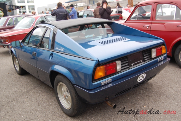 Lancia Montecarlo 1975-1982 (1977 cabriolet series 1),  left rear view