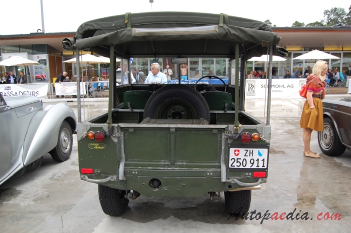Land Rover Series 1 1948-1958 (1952 off-road 2d), rear view