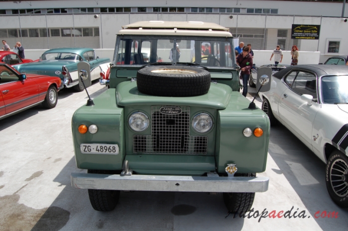 Land Rover Series 2, 2a 1958-1971 (1958-1968 off-road 3d), front view