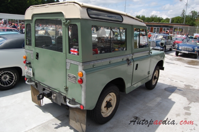 Land Rover Series 2, 2a 1958-1971 (1958-1968 off-road 3d), right rear view
