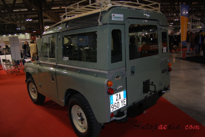 Land Rover Series 2, 2a 1958-1971 (1965 2A SW off-road 3d),  left rear view