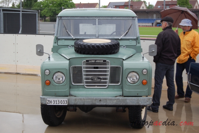 Land Rover Series 3 1971-1985 (pickup off-road 3d), front view