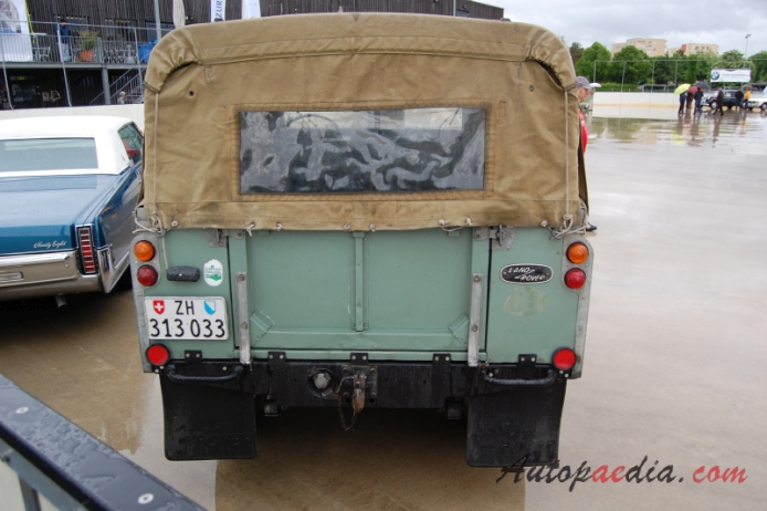 Land Rover Series 3 1971-1985 (pickup off-road 3d), rear view