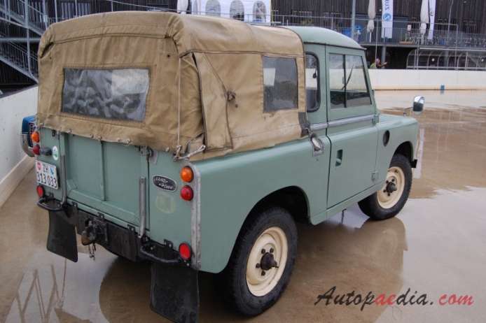 Land Rover Series 3 1971-1985 (pickup off-road 3d), right rear view