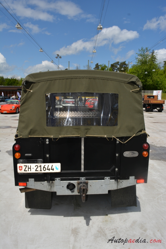 Land Rover Series 3 1971-1985 (pickup off-road 3d), rear view