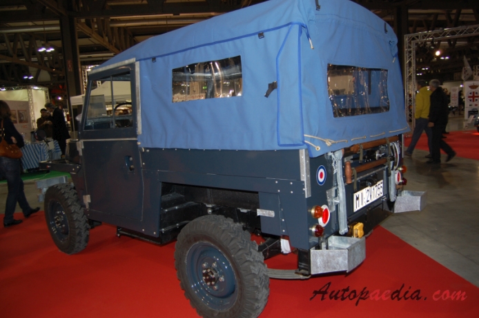 Land Rover 1/2 ton Lightweight Series IIA 1968-1972 (1969 military truck off-road),  left rear view