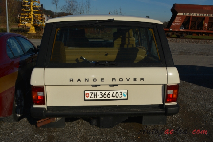 Range Rover 1st generation (Range Rover Classic) 1970-1995 (1986-1995 SUV 5d), rear view