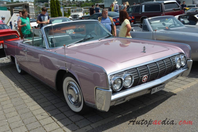 Lincoln Continental 4th generation 1961-1969 (1964 convertible 4d), right front view