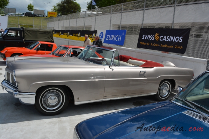 Lincoln Mark Series 2nd generation 1956-1957 (Continental Mark II convertible 2d), left side view