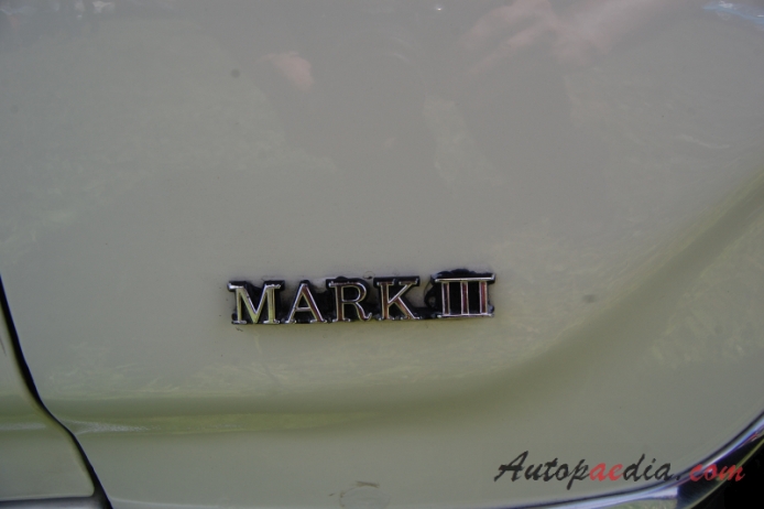 Lincoln Mark Series 4th generation 1968-1971 (1968 Continental Mark III Coupé 2d), side emblem 