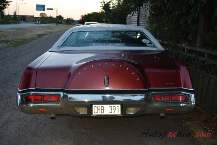 Lincoln Mark Series 5th generation 1972-1976 (1972 Continental Mark IV Coupé 2d), rear view