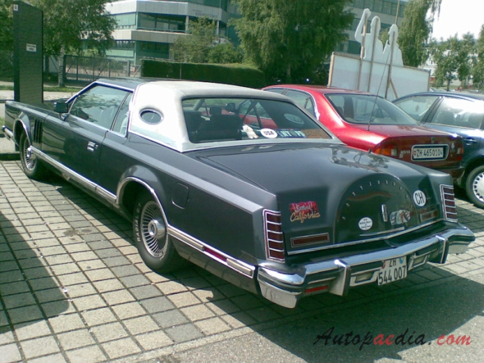 Lincoln Mark Series 6. generacja 1977-1979 (Continental Mark V Coupé 2d), lewy tył