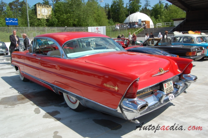 Lincoln Premiere 1st generation 1956-1957 (1956 hardtop Coupé 2d),  left rear view