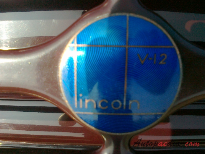 Lincoln K-series 1931-1942 (1936 convertible 4d), emblemat tył 