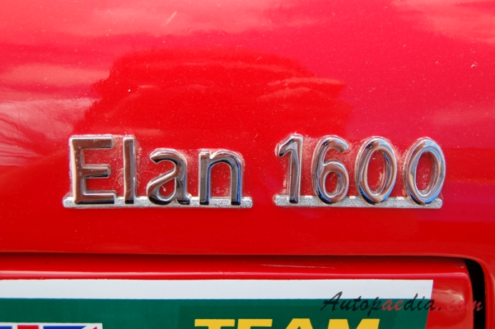 Lotus Elan 1962-1975 (1964 Lotus Elan 1600 typ 26 roadster 2d), emblemat bok 