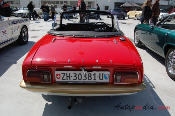 Lotus Elan 1962-1975 (1971-1973 Lotus Elan Sprint typ 26 roadster 2d), tył