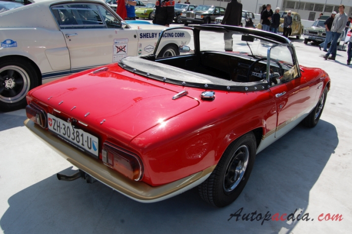 Lotus Elan 1962-1975 (1971-1973 Lotus Elan Sprint typ 26 roadster 2d), prawy tył