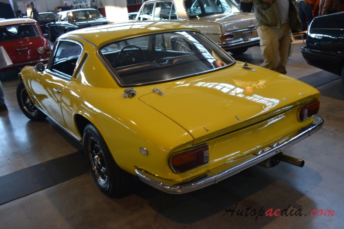 Lotus Elan 1962-1975 (1971 Lotus Elan+2 type 50 Coupé 2d),  left rear view