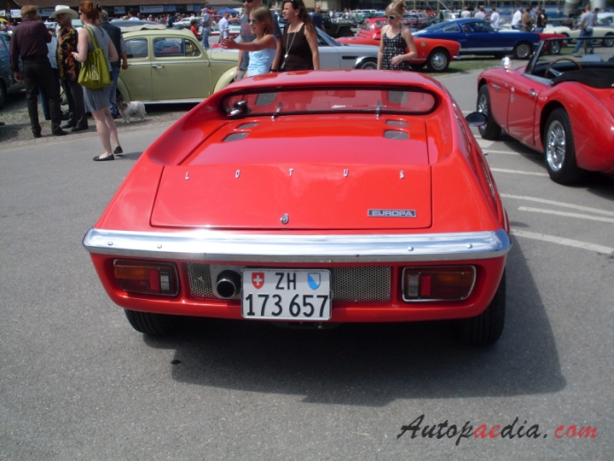 Lotus Europa 1966-1975 (1966-1968 Series 1 typ 46), tył