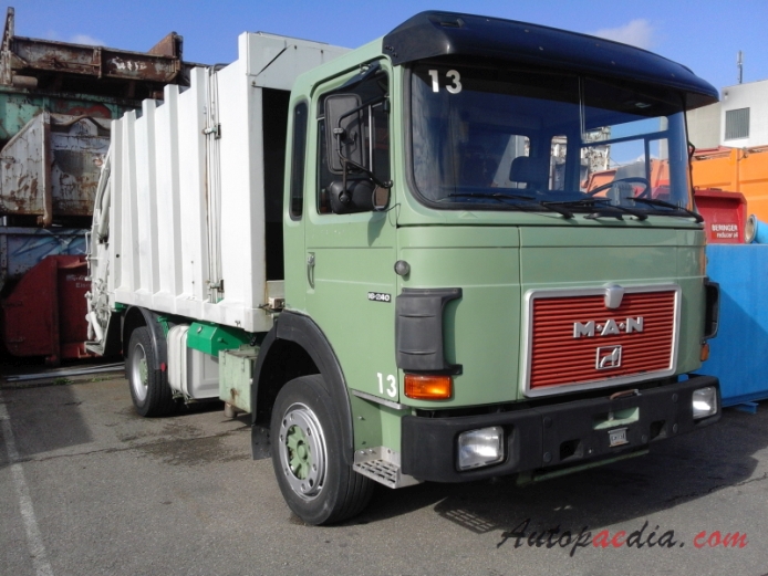 MAN F8 Frontlenker (COE) 1977-1986 (1983-1986 MAN 16.240 dust-cart), right front view