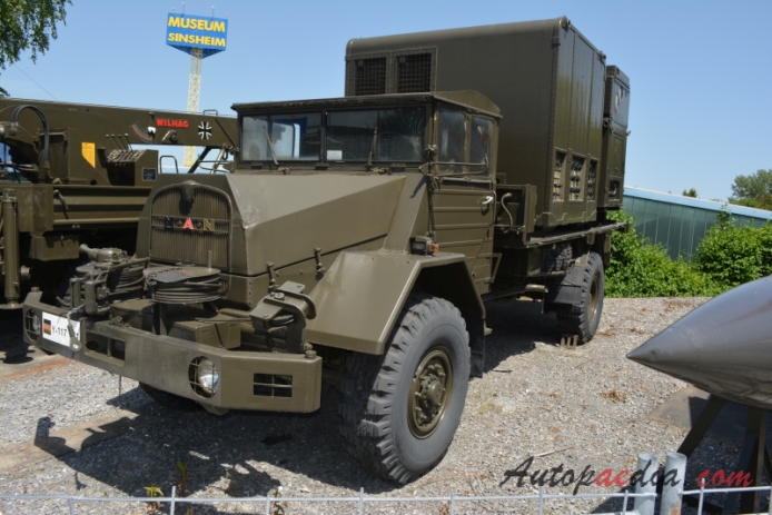 MAN 630L2A 1958-1972 (military truck), left front view