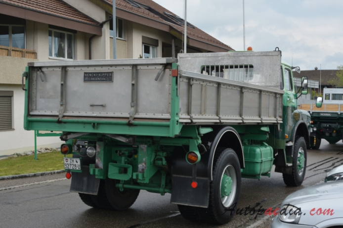 MAN Ponton-Kurzhauber 2nd generation 1969-1994 (1972-1994 MAN 19.280 Weidmann Transporte Greifensee 4x4 dump truck), right rear view