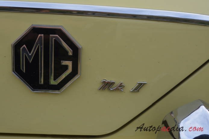 MG 1300 1967-1973 (1967-1971 MG 1300 Mark II saloon 2d), emblemat tył 