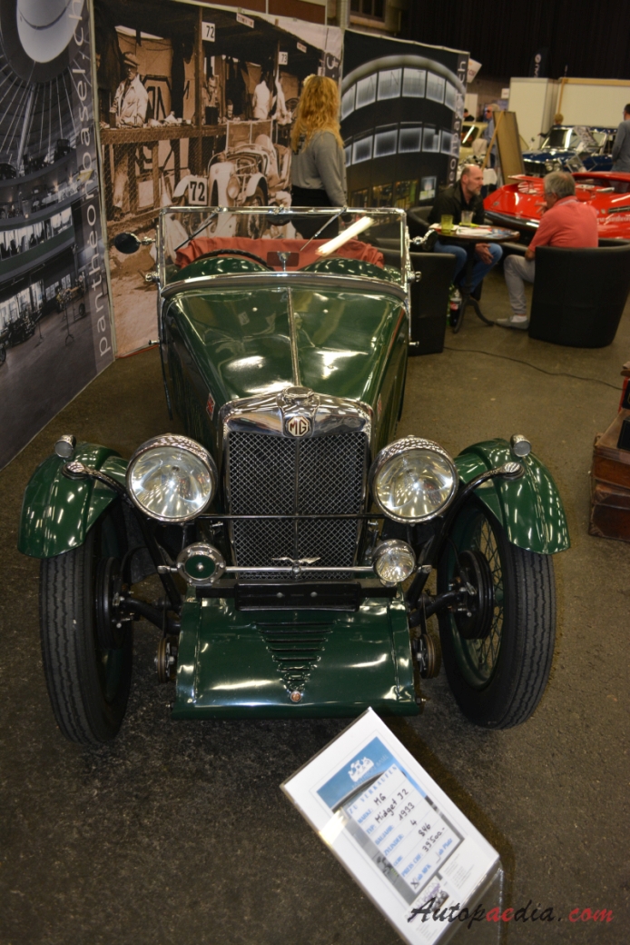 MG J-type 1922-1934 (1933 J2 Midget roadster 2d), front view