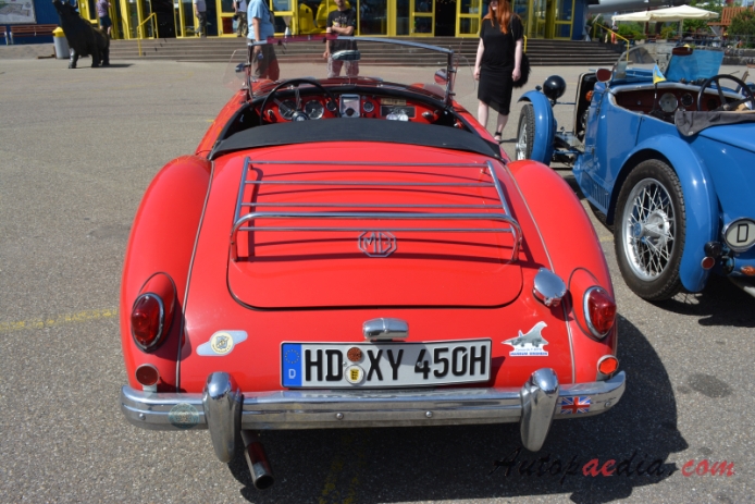 MG MGA 1955-1962 (1955-1959 1500 roadster 2d), rear view