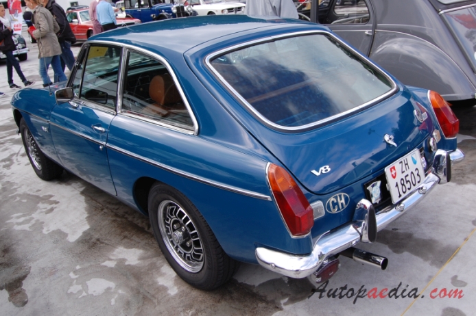 MG MGB Mk III 1972-1974 (1974 V8 GT Coupé 2d),  left rear view