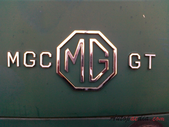 MG MGC 1967-1969 (GT), emblemat tył 