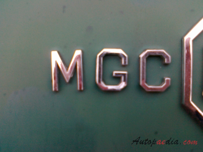 MG MGC 1967-1969 (GT), emblemat tył 